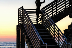 Surfer Ascending by John Bald